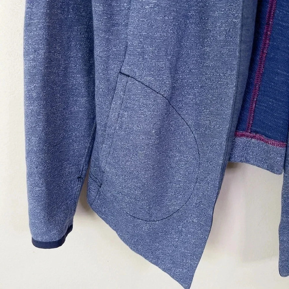 The North Face Heathered Blue  Hooded Soft Open Cardigan - Picture 10 of 16